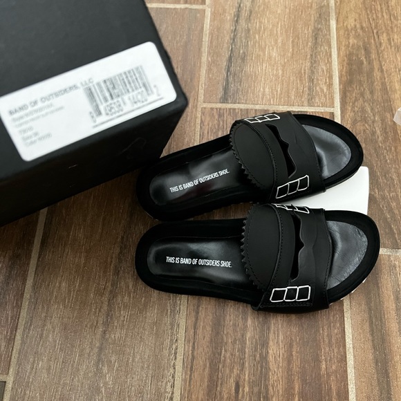 Band of Outsiders - "Loafer Front Slip-On Sandals" - Picture 6 of 8